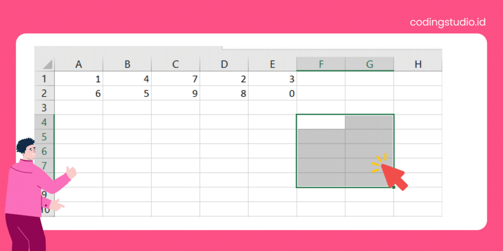 Cara Menggunakan Rumus Transpose di Microsoft Excel - Step 1