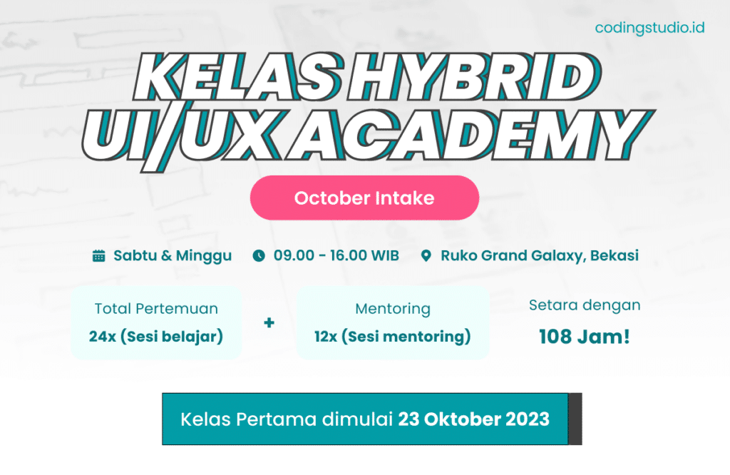 Kelas Hybrid UI UX Academy