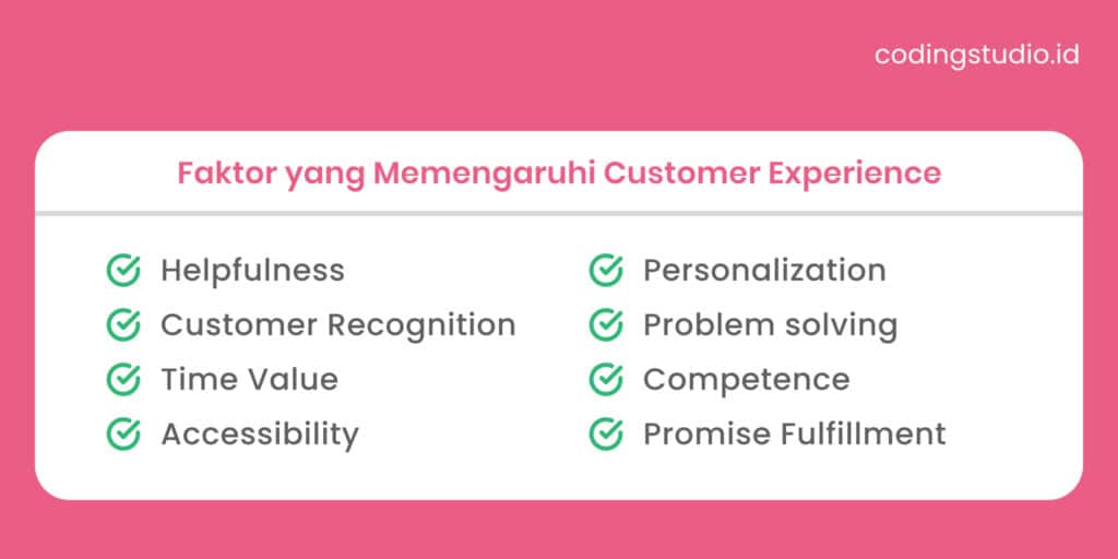 Faktor yang Memengaruhi Customer Experience