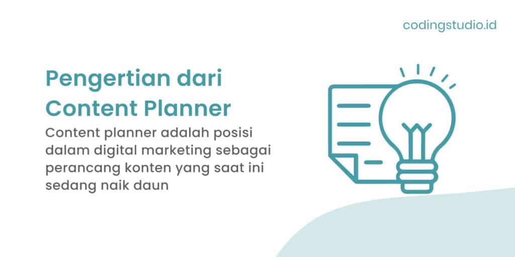 Pengertian dari Content Planner