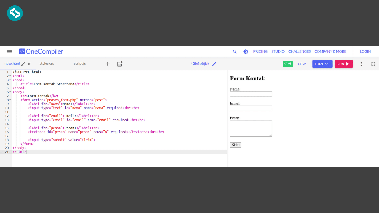 4 Contoh Coding Sederhana Yang Mudah Untuk Pemula