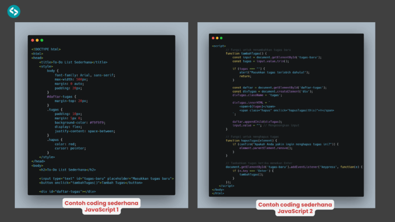 4 Contoh Coding Sederhana Yang Mudah Untuk Pemula