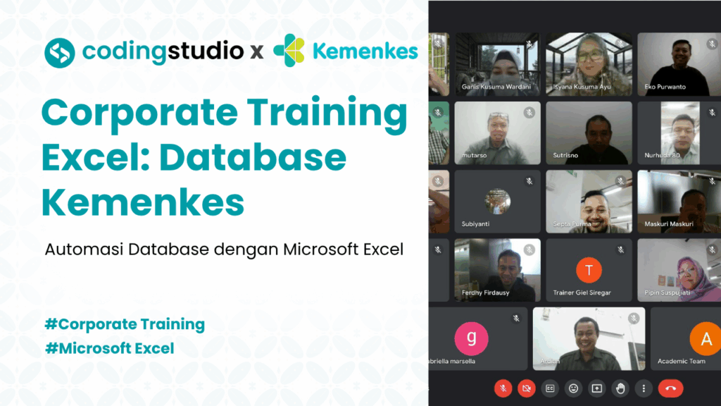 Corporate Training Excel Database Kemenkes