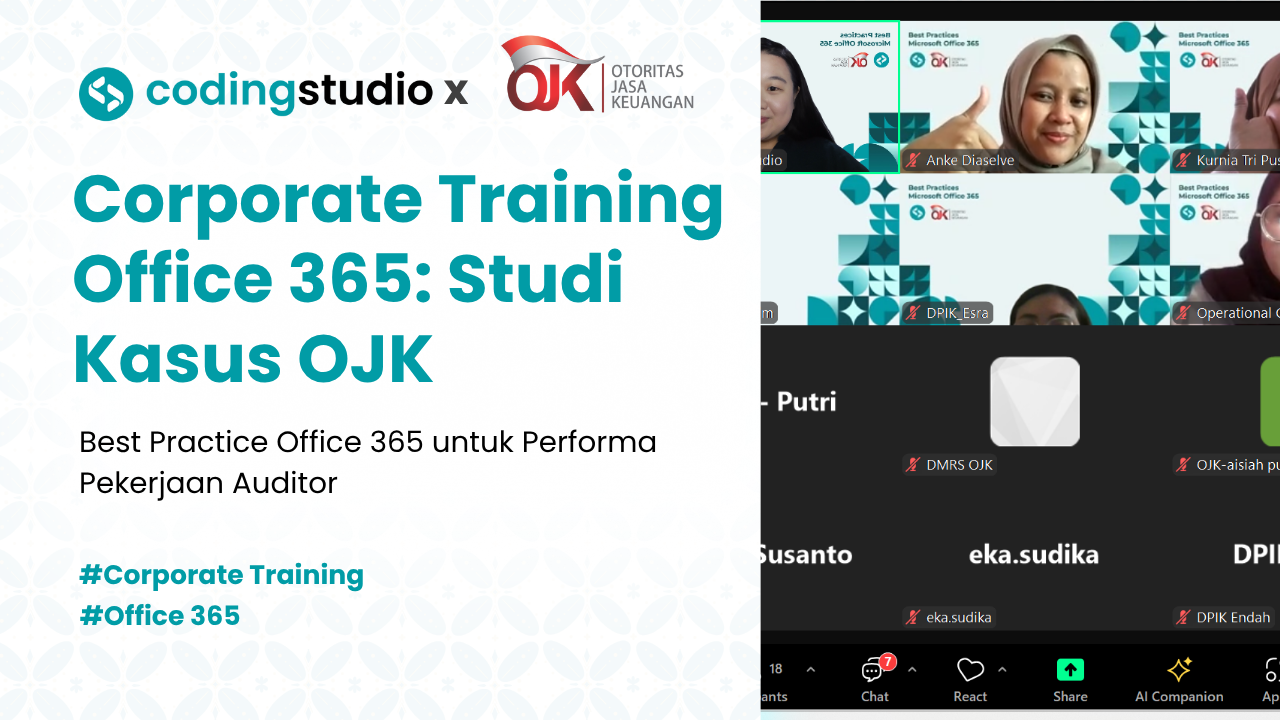 Corporate Training Pelatihan Office 365 Studi Kasus OJK