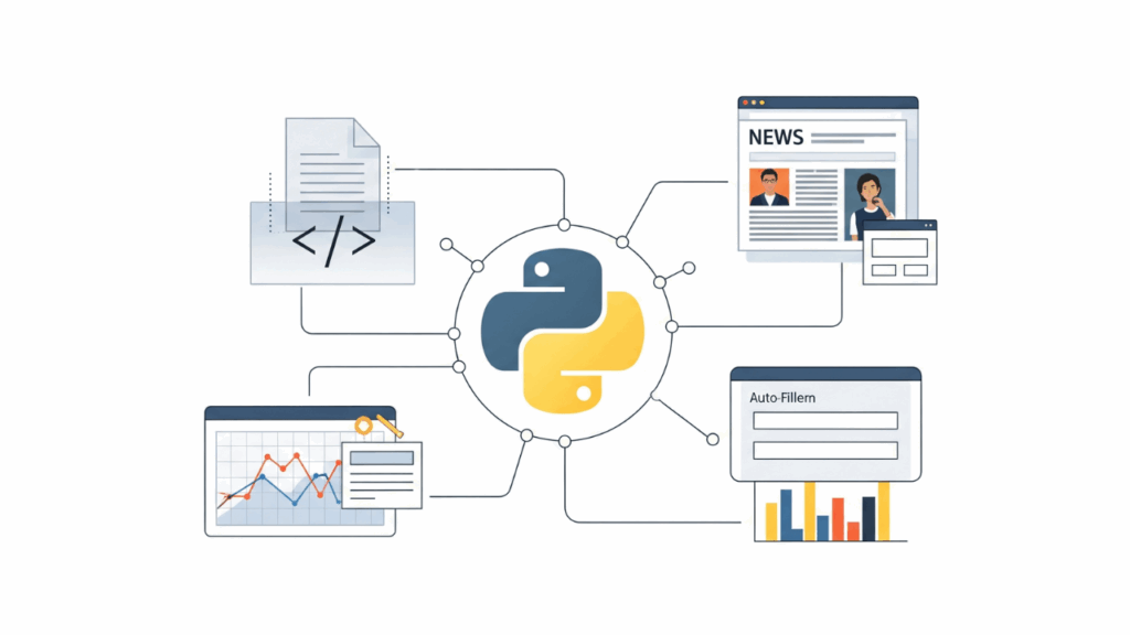 Ilustrasi Contoh Otomatisasi Tugas dengan Python