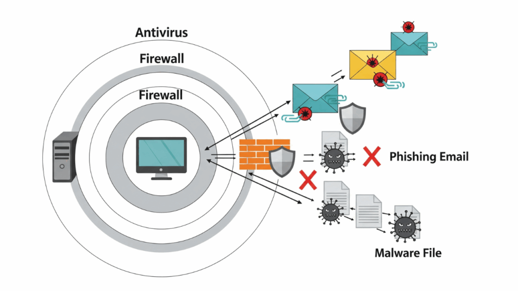 Ilustrasi Pencegahan Virus pada Komputer
