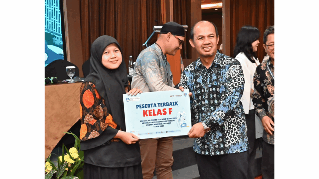 Trainer Kami Menjadi Peserta Terbaik dalam Training of Trainers (ToT) Koding & KA 2025