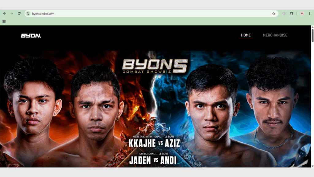 Website Resmi BYON Combat