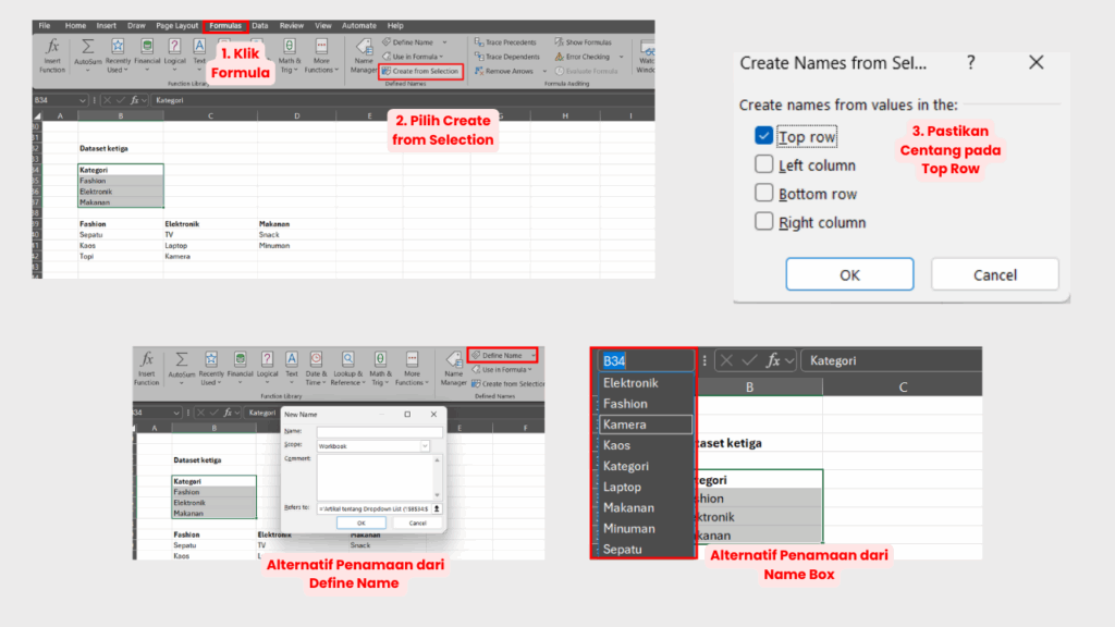 Berikan Penamaan pada Setiap Kategori