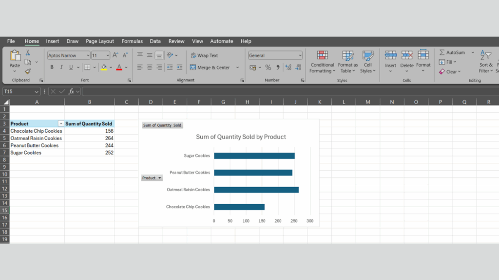Edit Chart dalam Excel