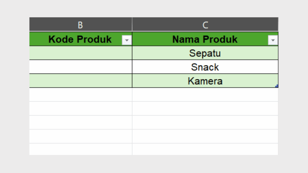 Kembali ke Sheet Pertama