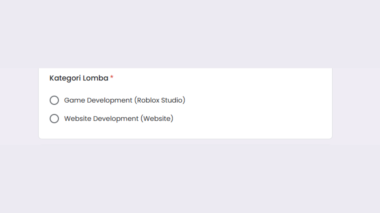 Pilih Kategori Kompetisi Sesuai Minat