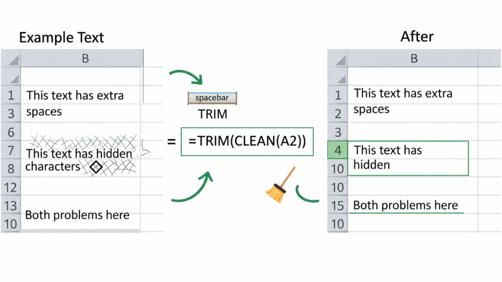 Menghilangkan Spasi dan Karakter Tidak Perlu