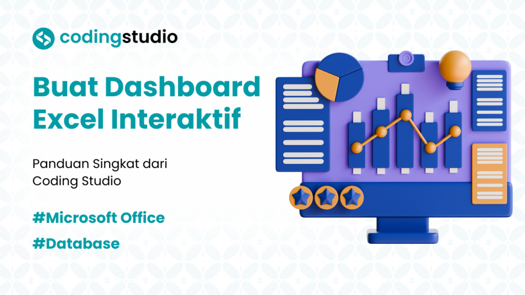 13 Cara Buat Dashboard Excel Interaktif versi Coding Studio