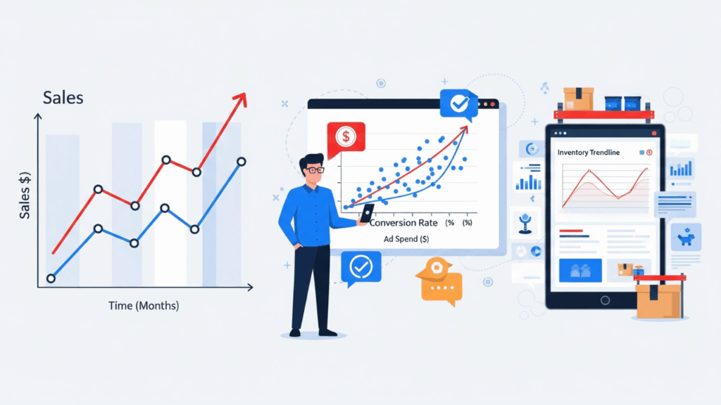 Contoh Penggunaan Trendline dalam Bisnis