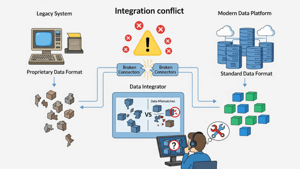 Keterbatasan Integrasi antara Sistem Lama dan Data Baru