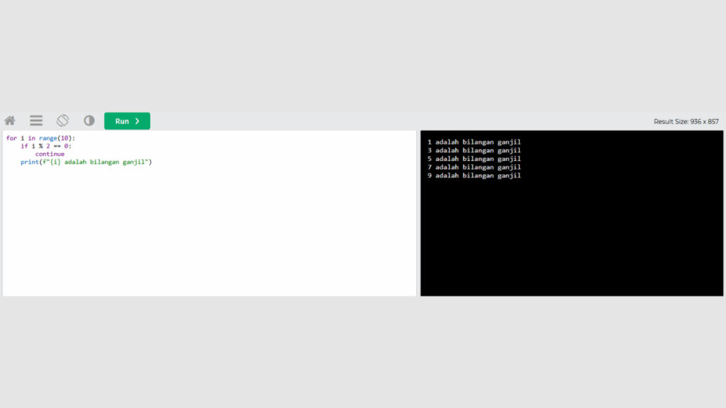 Pahami Alur Eksekusi Looping dengan continue