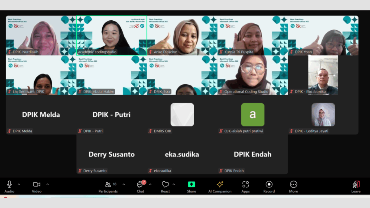 Pelatihan Office 365 untuk Auditor OJK