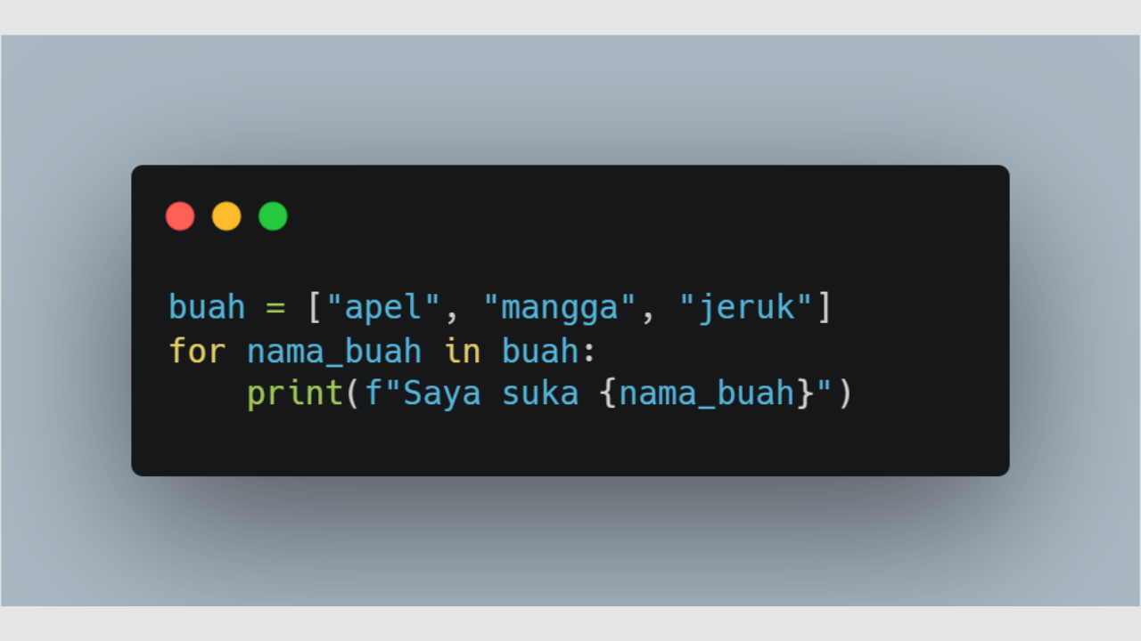 Tulis Blok Kode yang Akan Diulang