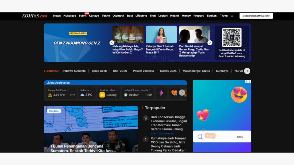 Contoh Website Portal