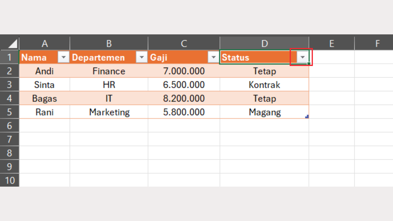 Cara Menggunakan AutoFilter di Excel dengan Mudah untuk Pemula – E-TEST.ID