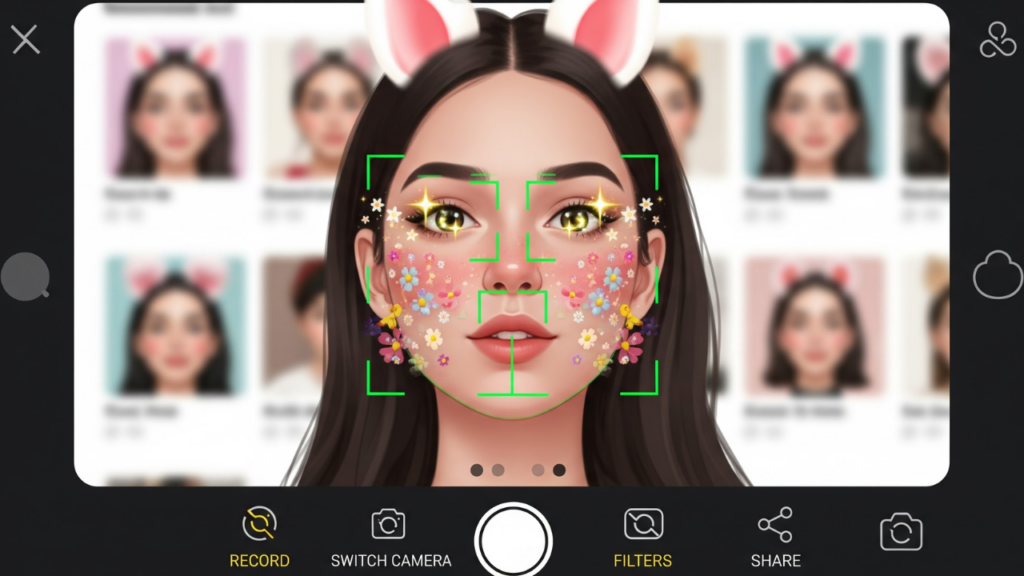 Filter Wajah dan Efek Visual