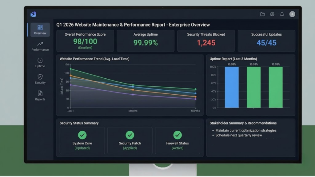 Laporan Kondisi Website Berkala