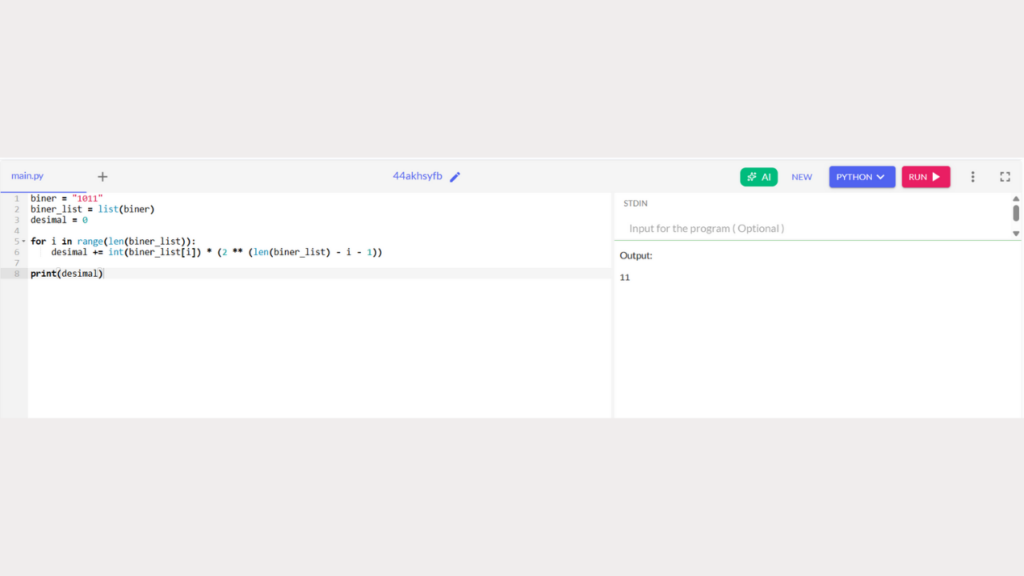 Menampilkan Hasil Konversi