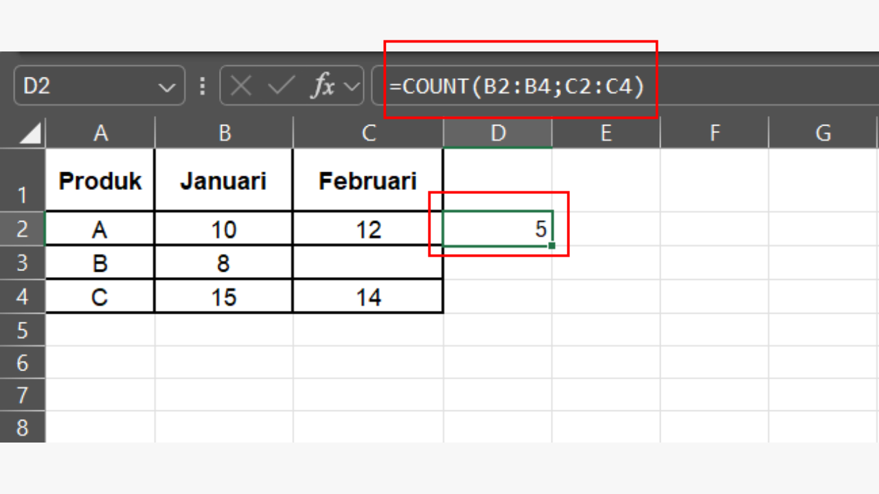 Tekan Tombol Enter untuk Menampilkan Count