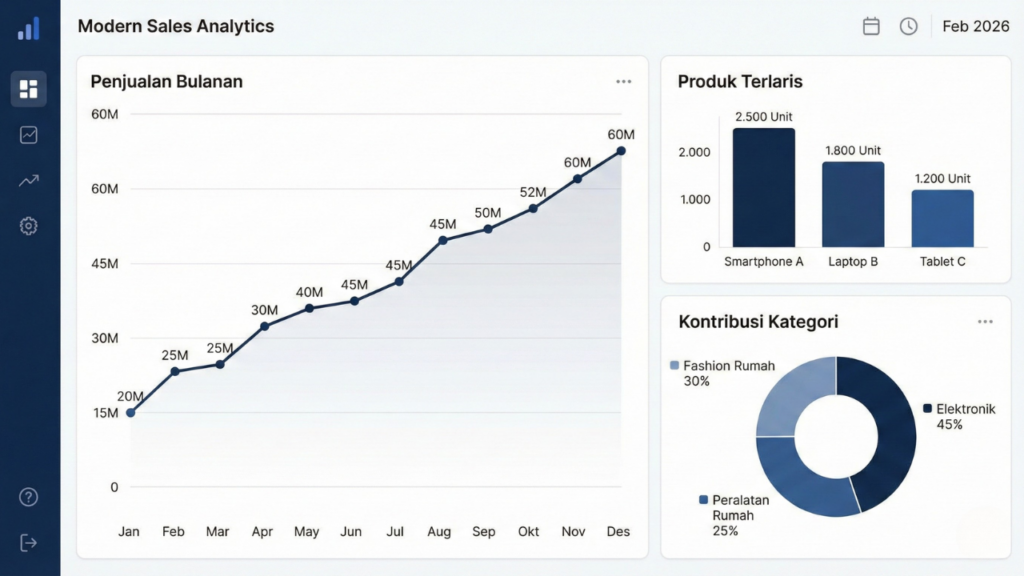 Contoh Proyek Data Analyst 1: Analisis Tren Penjualan Produk