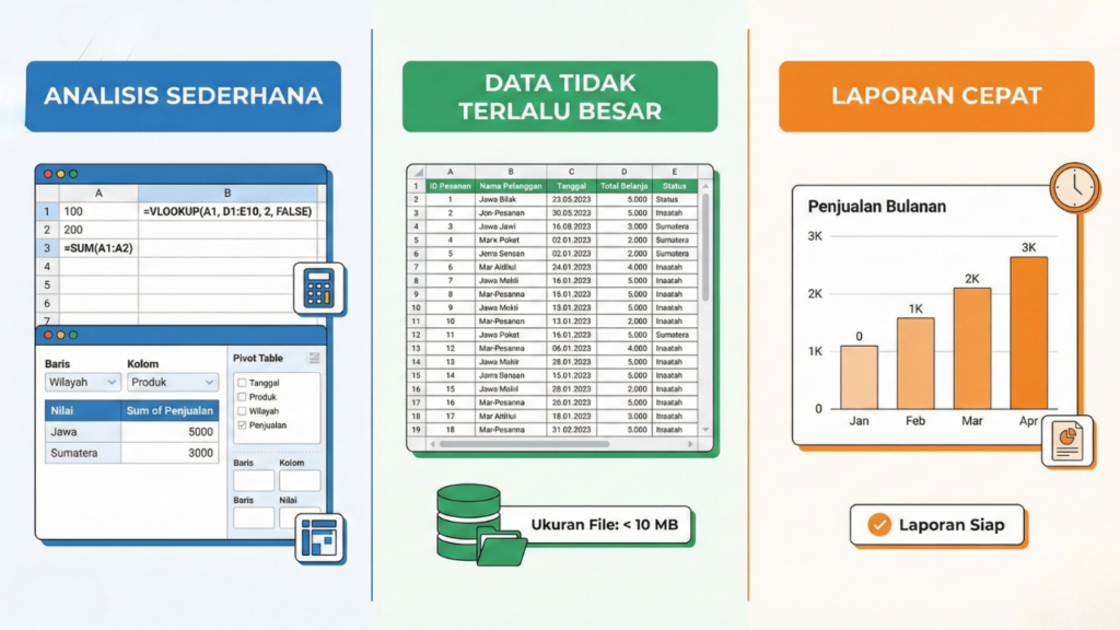 Kapan Sebaiknya Memilih Excel?