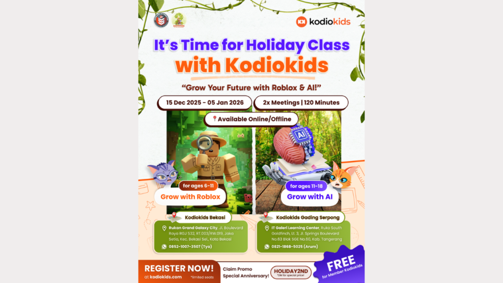 Poster Holiday Class Kodiokids