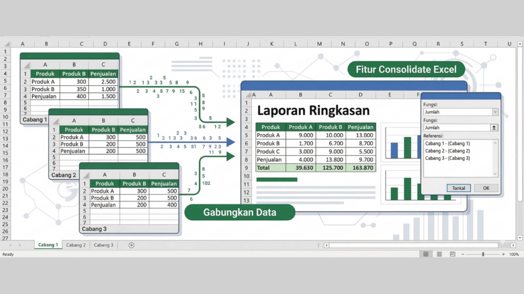 Apa Itu Consolidate di Excel