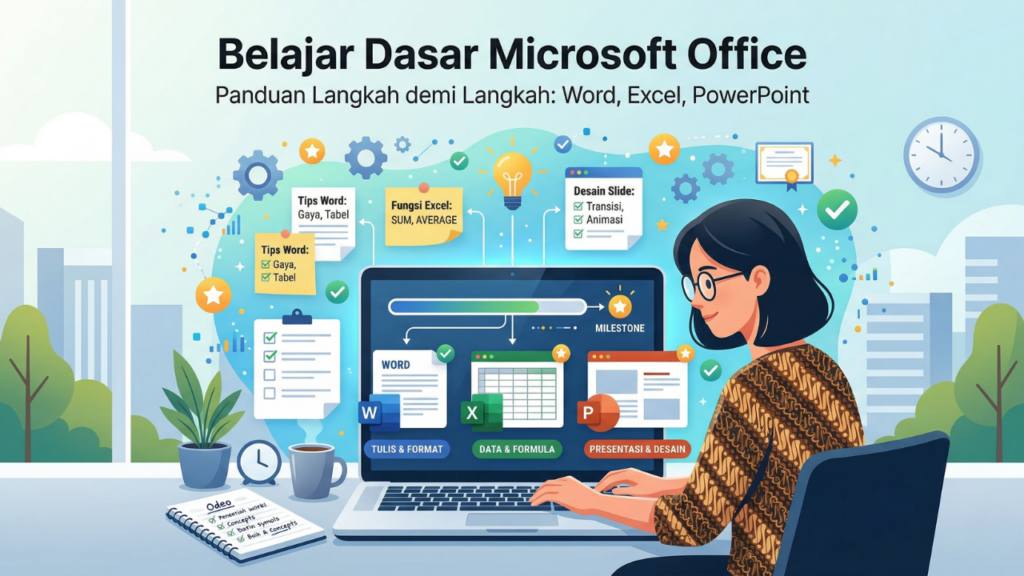Mempelajari Dasar Microsoft Word, Excel, dan PowerPoint