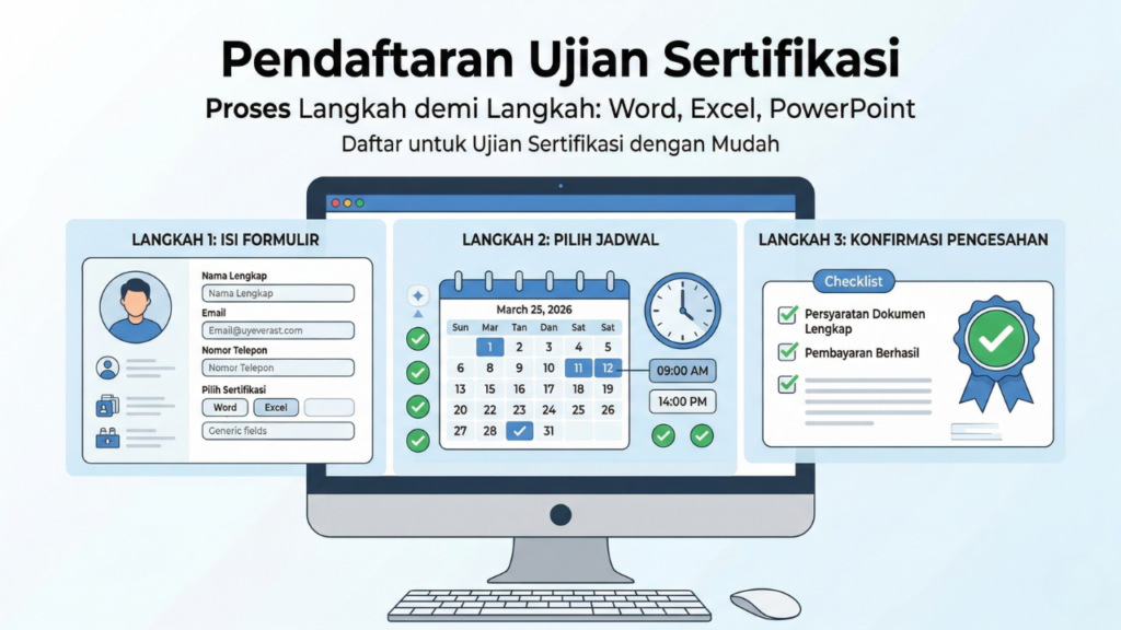Mendaftar Ujian Sertifikasi Resmi