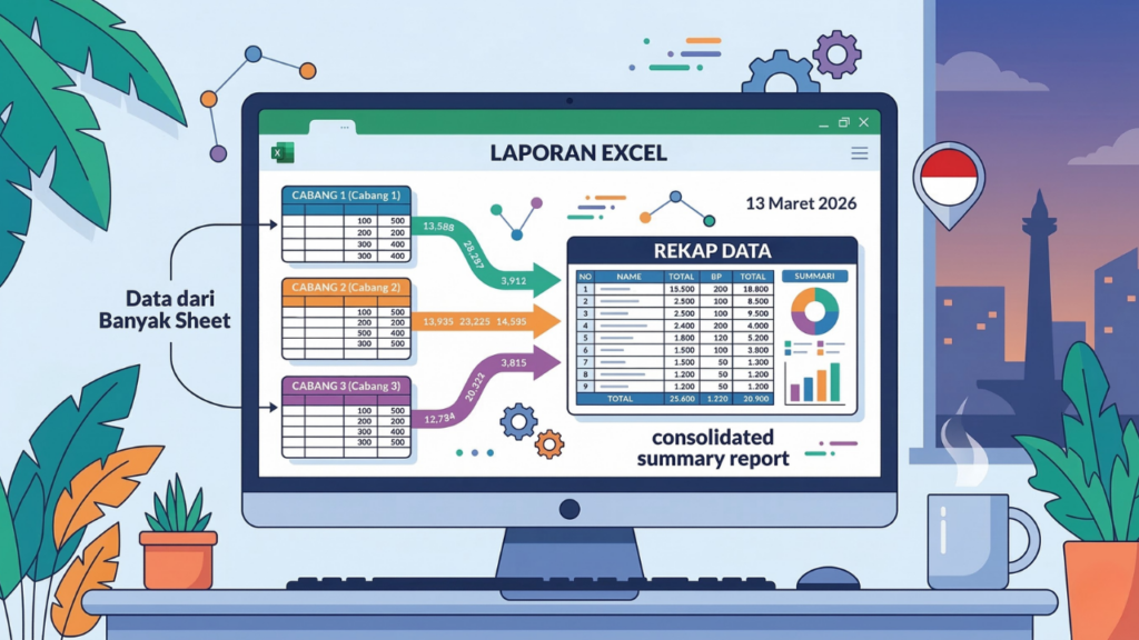 Menggabungkan Data dari Banyak Sheet