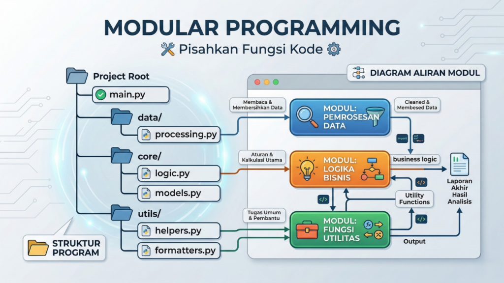 Pisahkan Kode Berdasarkan Fungsi