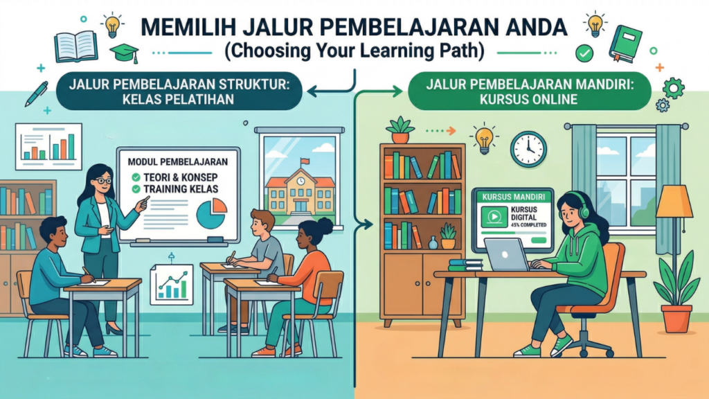 Mengikuti Pelatihan Resmi atau Belajar Mandiri