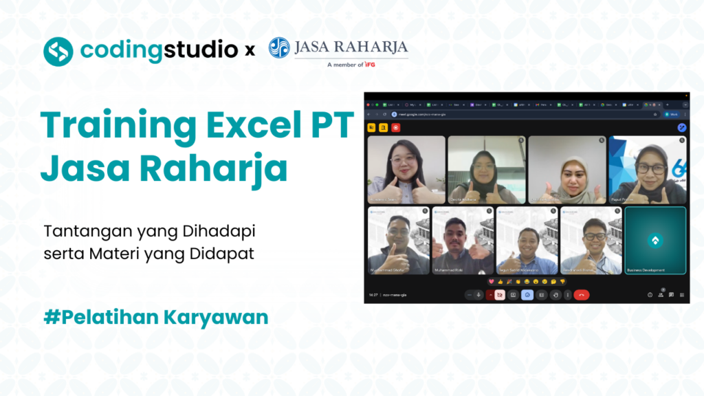 Training Excel PT Jasa Raharja: Efisiensi Data bersama Coding Studio