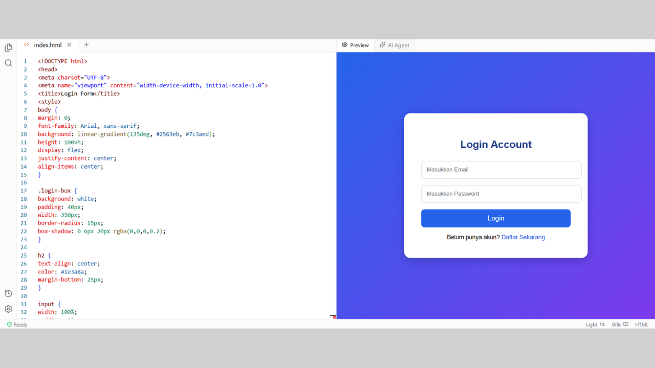 5 Contoh Coding HTML yang Sudah Jadi untuk Pemula – E-TEST.ID