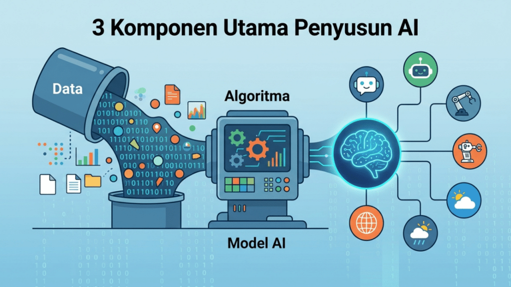 3 Komponen Utama Penyusun AI