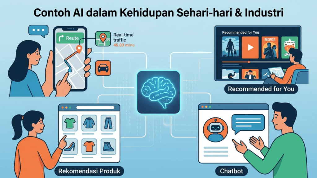 Contoh AI dalam Kehidupan Sehari-hari & Industri